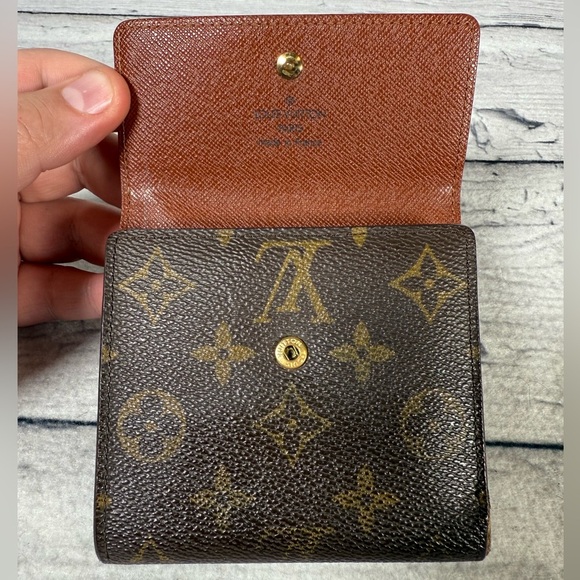 Louis Vuitton Portefeiulle Elise Trifold Wallet Monogram Canvas Leather - Picture 9 of 14